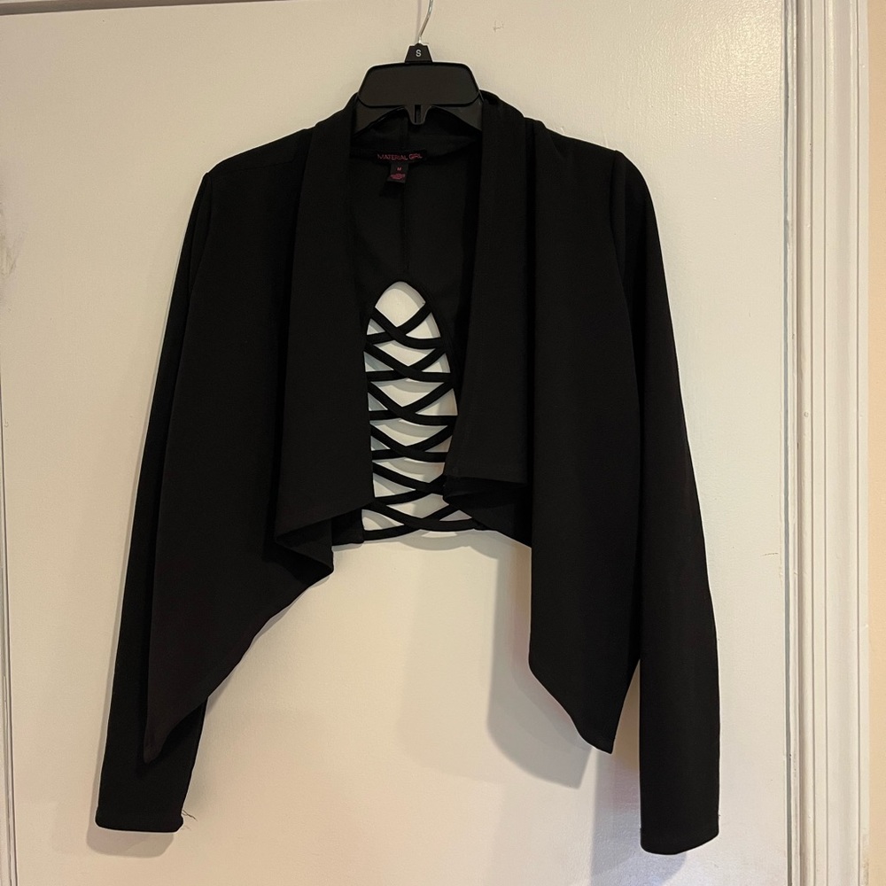 Material Girl Medium Black cardigan